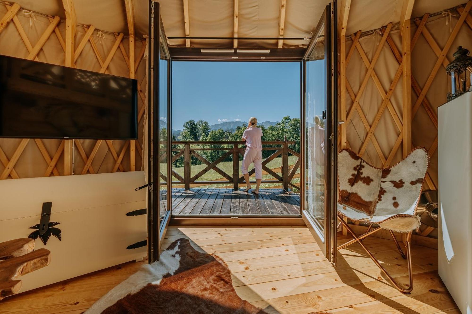 Jurta Na Wypasie - Luksusowy Namiot Z Widokiem Na Gory - Jacuzzi, Sauna, Split Ac, Private, Star View Zakopane Exteriér fotografie