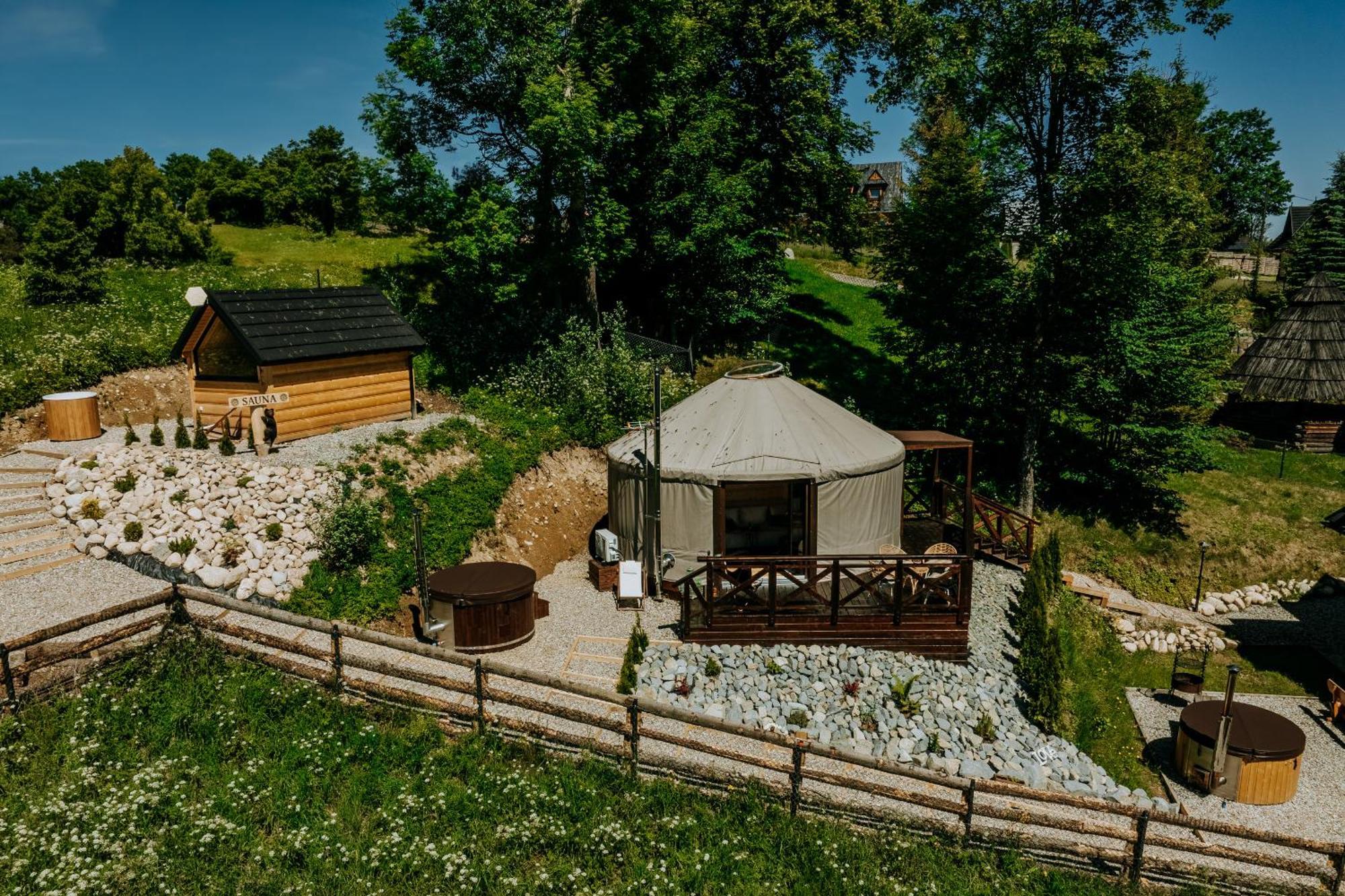 Jurta Na Wypasie - Luksusowy Namiot Z Widokiem Na Gory - Jacuzzi, Sauna, Split Ac, Private, Star View Zakopane Exteriér fotografie