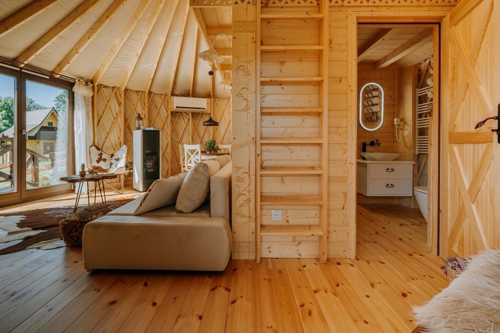Jurta Na Wypasie - Luksusowy Namiot Z Widokiem Na Gory - Jacuzzi, Sauna, Split Ac, Private, Star View Zakopane Exteriér fotografie