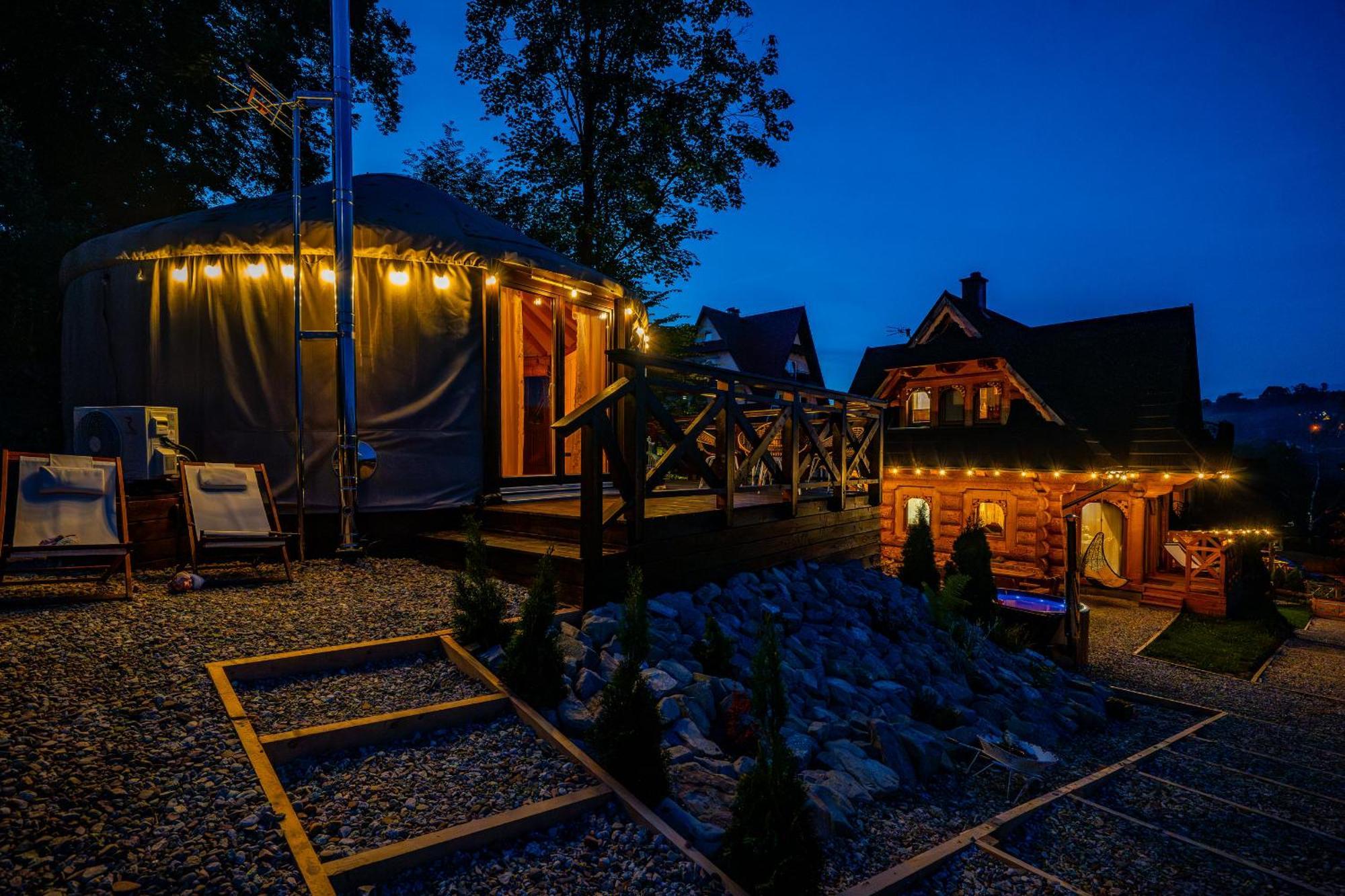 Jurta Na Wypasie - Luksusowy Namiot Z Widokiem Na Gory - Jacuzzi, Sauna, Split Ac, Private, Star View Zakopane Exteriér fotografie
