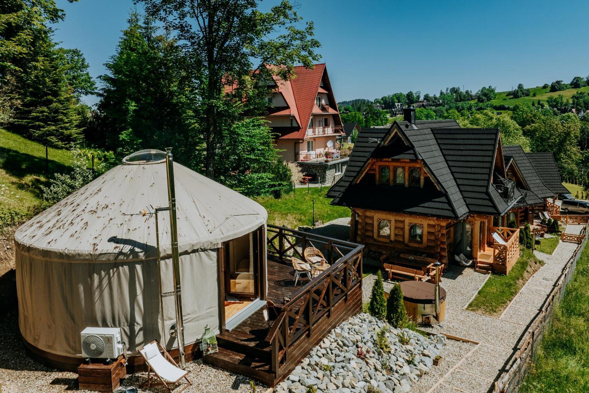 Jurta Na Wypasie - Luksusowy Namiot Z Widokiem Na Gory - Jacuzzi, Sauna, Split Ac, Private, Star View Zakopane Exteriér fotografie