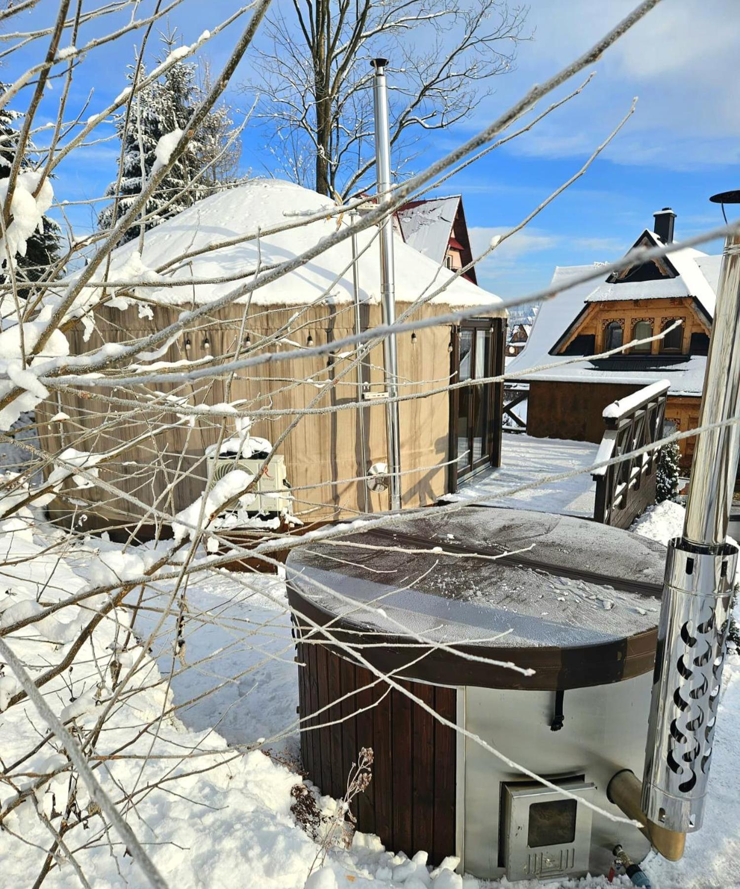 Jurta Na Wypasie - Luksusowy Namiot Z Widokiem Na Gory - Jacuzzi, Sauna, Split Ac, Private, Star View Zakopane Exteriér fotografie